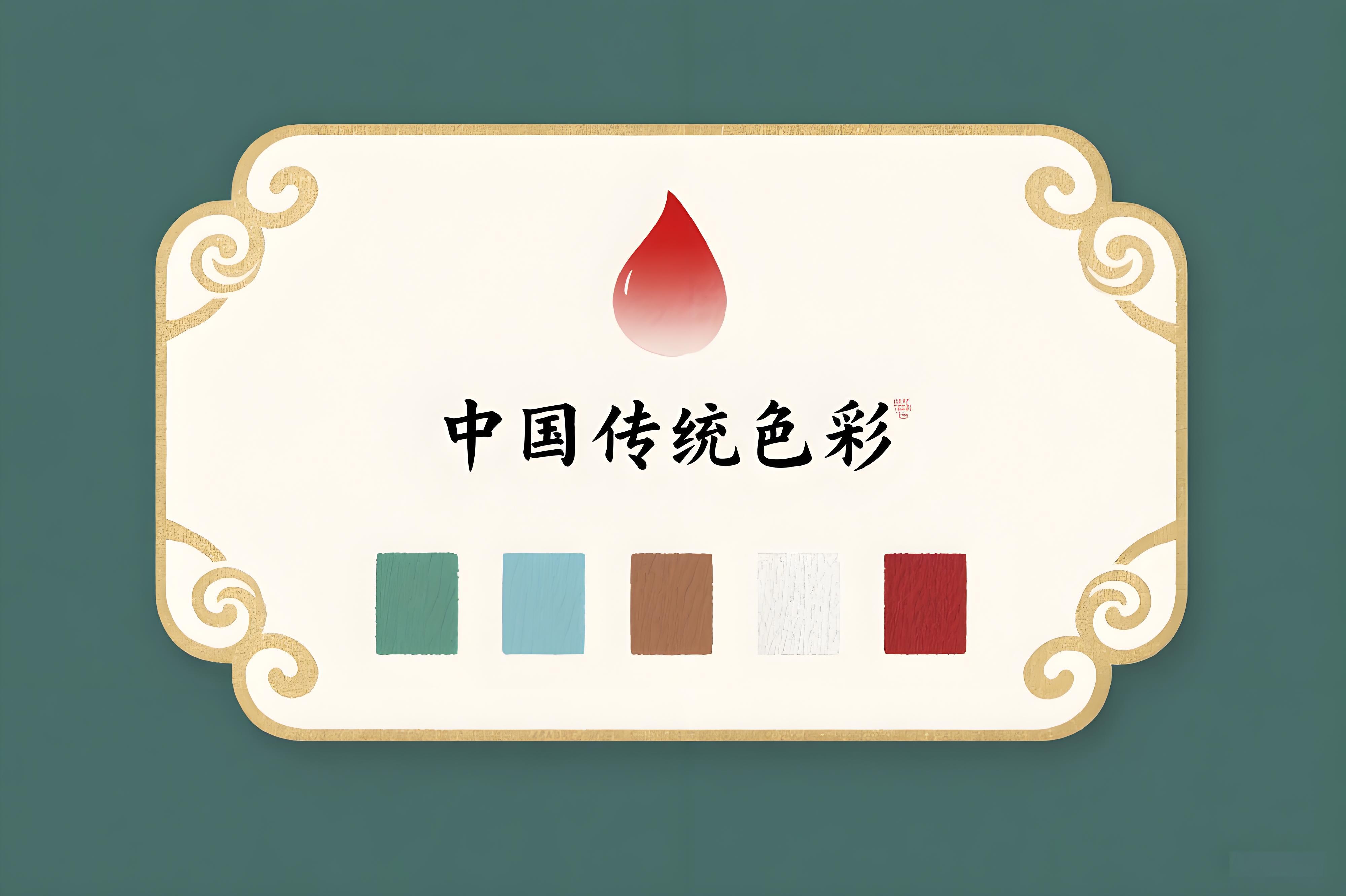 中国传统色系 logo